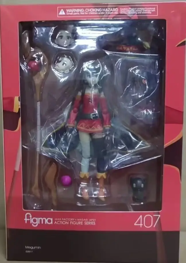 Figma 407 Konosuba Божье благословение в этом чудесном мире аниме-фигурка фигурки Megumin