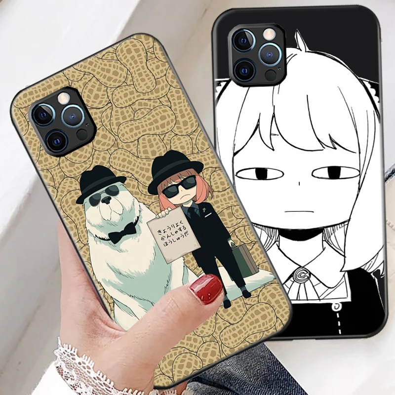 

SPY×FAMILY Anime Phone Case For Funda iPhone 11 12 13 Pro Max 12 Mini X XR XS Max 6 6s 7 8 Plus Coque Back Celular Carcasa Soft