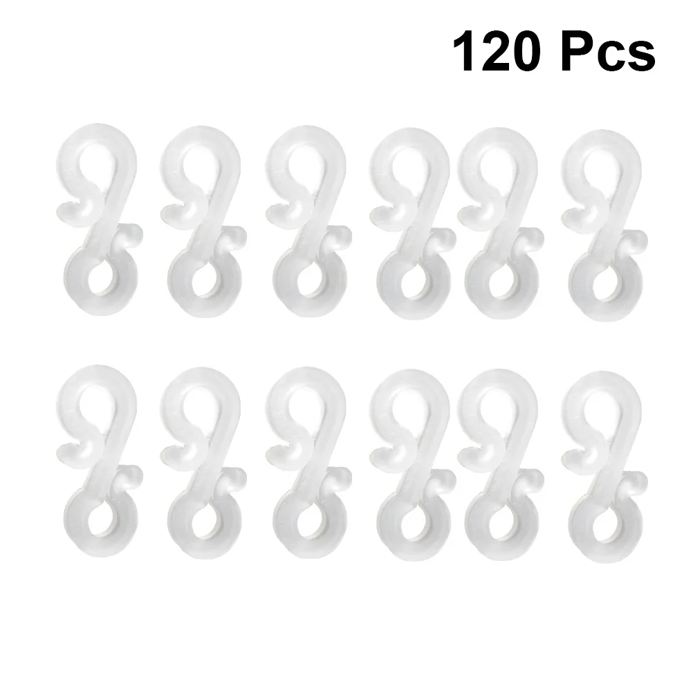 

120pcs Lamp Hooks Gutter Hooks Outdoor Hooks Clips Festival Lights Clip Christmas Ornament Hook
