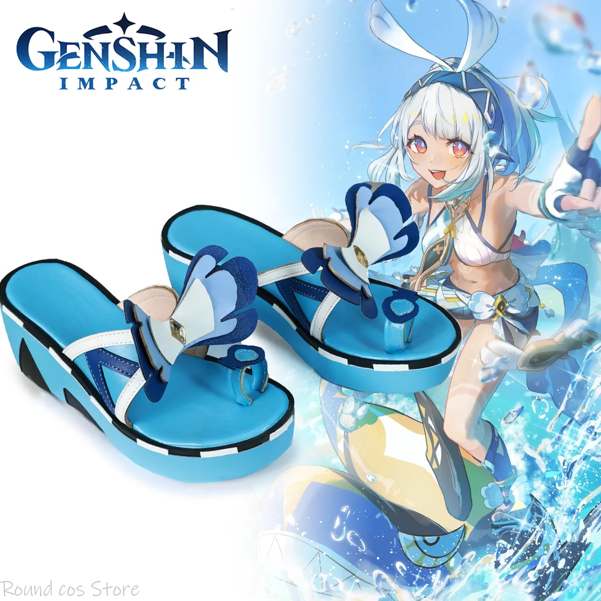 Обувь для косплея Game Genshin Impact Mualani обувь из искусственной кожи взрослых и женщин