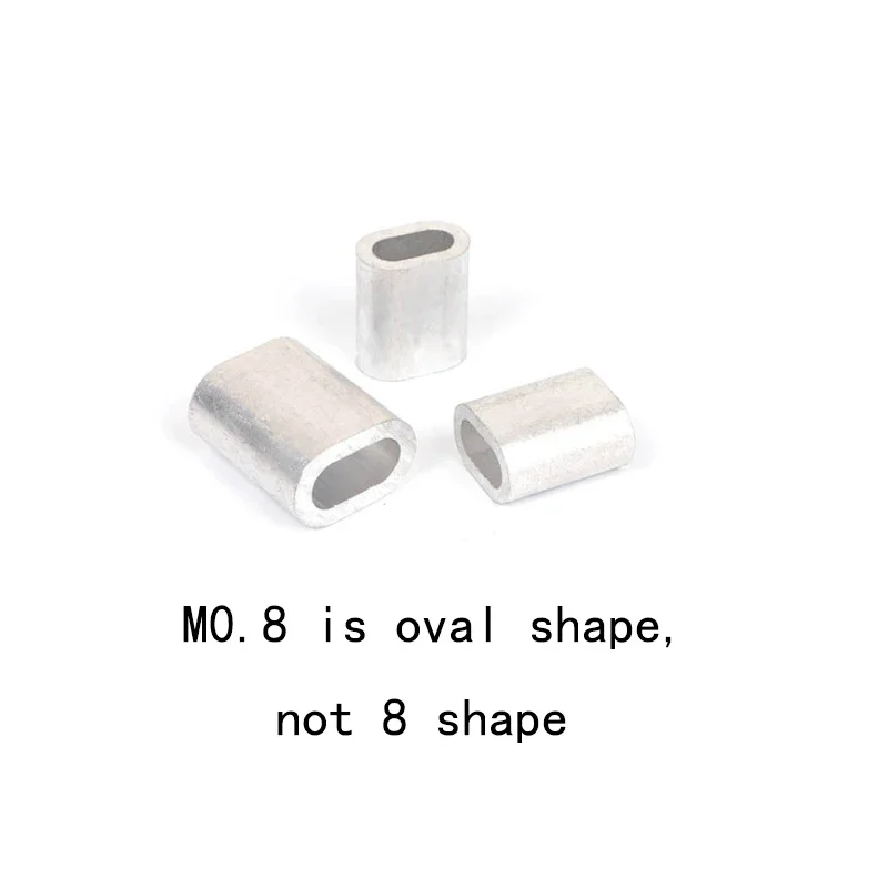 M0.8 M1.0 M1.2 M1.5 M2 M3 M5 M6 M8 алюминиевый каска для cuerdas de alambre Cable crimpado acero Chuck chaqueta