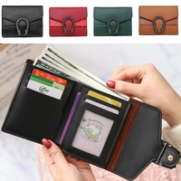 2022 women bag fashion mini clutch wallet small purse bank id cardholder card case pu leather short money clip trifold wallets