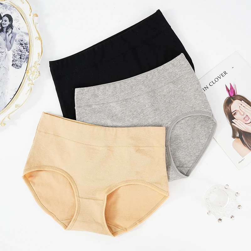 Женские трусы удобное хлопковое нижнее белье с завышенной талией женские
