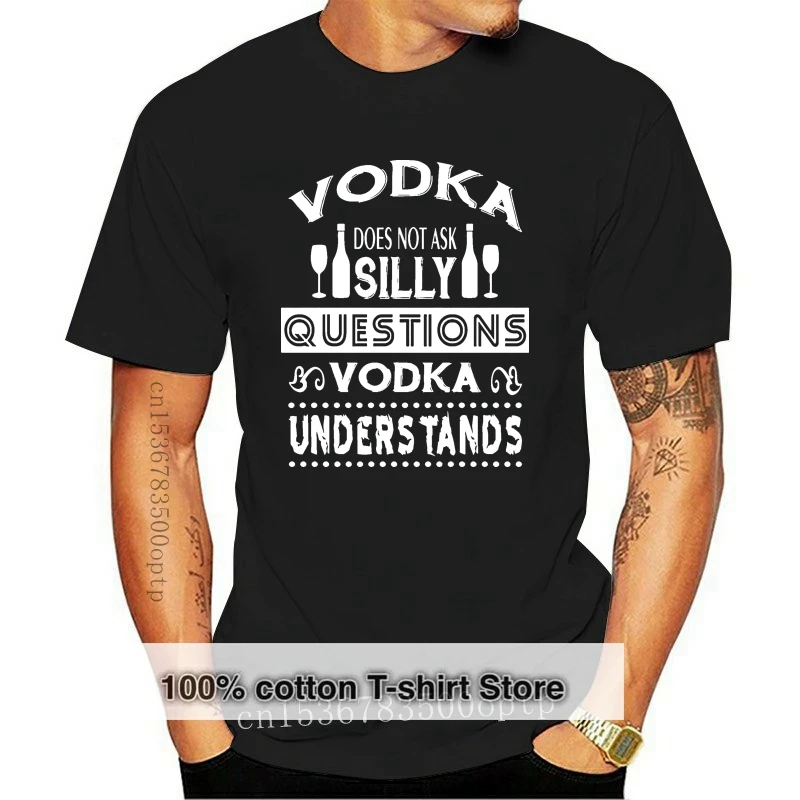 

New vodka funny hum or drinking shot russian russia t shirt Printing tee shirt S-3xl Normal Crazy Basic Spring Outfit shirt