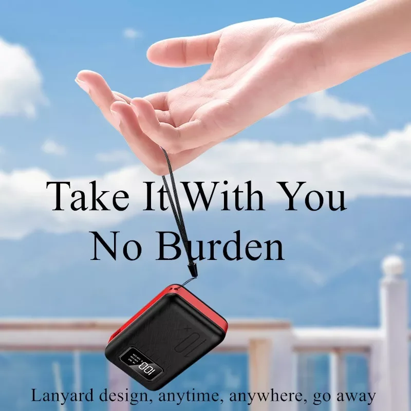 

Mini Power Bank 20000mAh Portable Charger Cell phone Powerbank Quick Charge External Battery For Xiaomi Iphone Sansung PowerBank