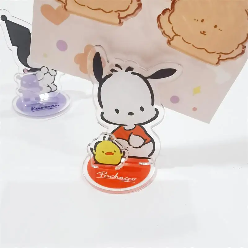 Kawaii Sanriod аниме серия Kuromi Pachacco Милая мультяшная стойка фото зажим для студентов