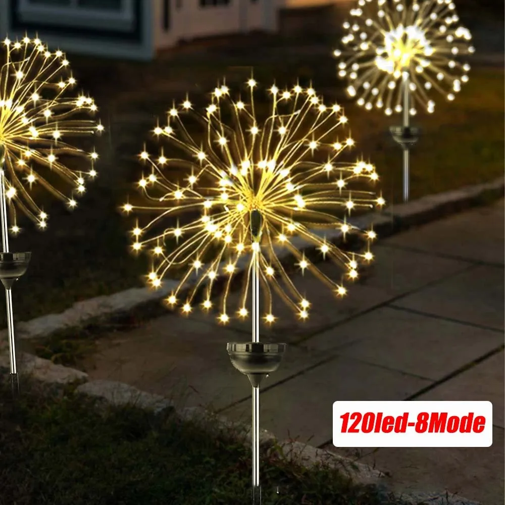 

Outdoor Solar Lights Festoon Led Light Firework Lights Garden Decoration Solar Lamp Outdoor Flood Light Led Street Garland