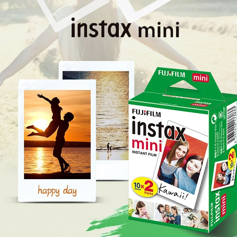 Совершенно новые 10-100 листов Fujifilm Instax Mini LiPlay 11 9 8 7s 90 LINK пленка с белыми краями