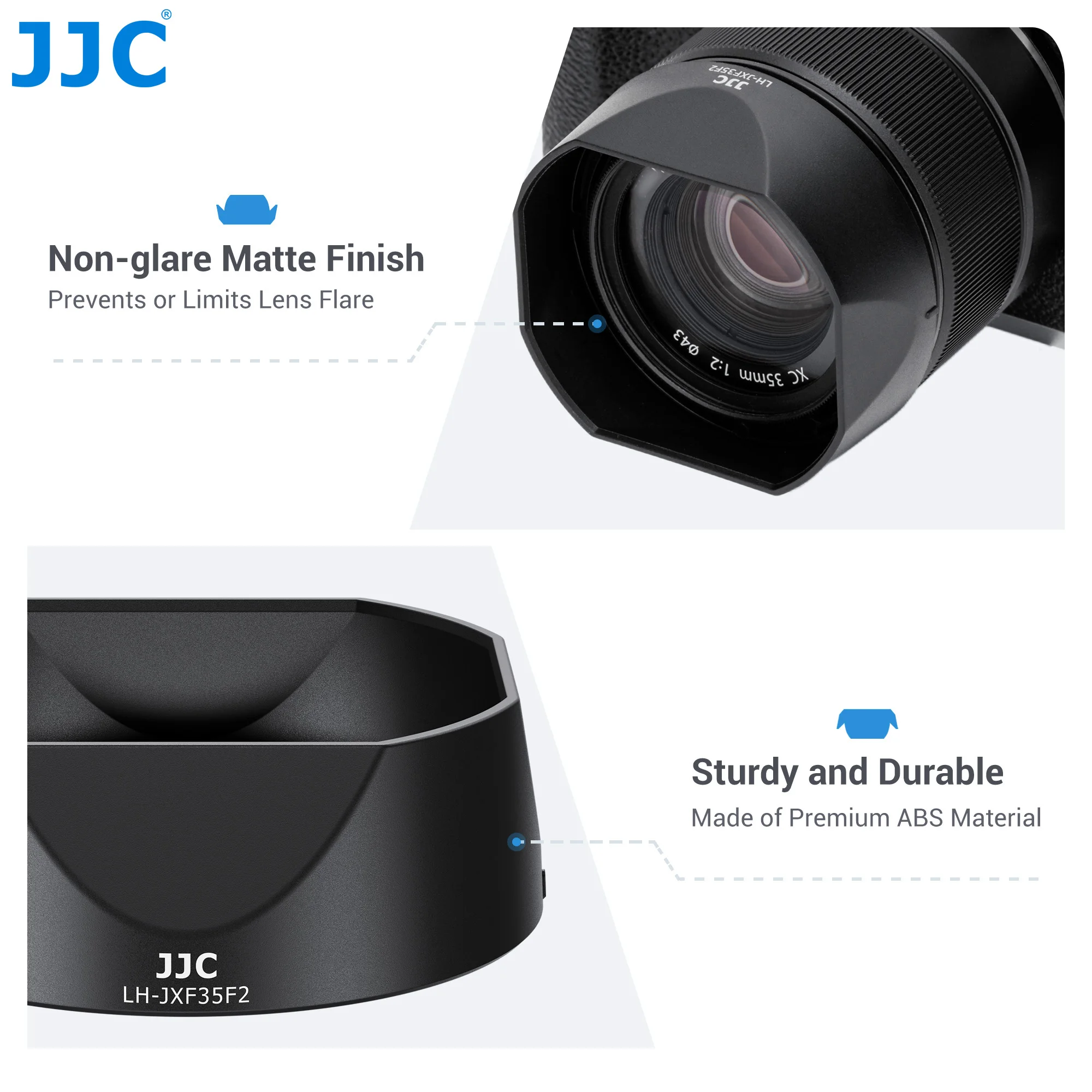 Фото Квадратная бленда JJC для объектива Fujifilm XC 35mmF2 XF 23mmF2 R WR XF 35mmF2 R WR для объектива Fuji XH2S X-T5 X-T4 X-T3 XS20 №5