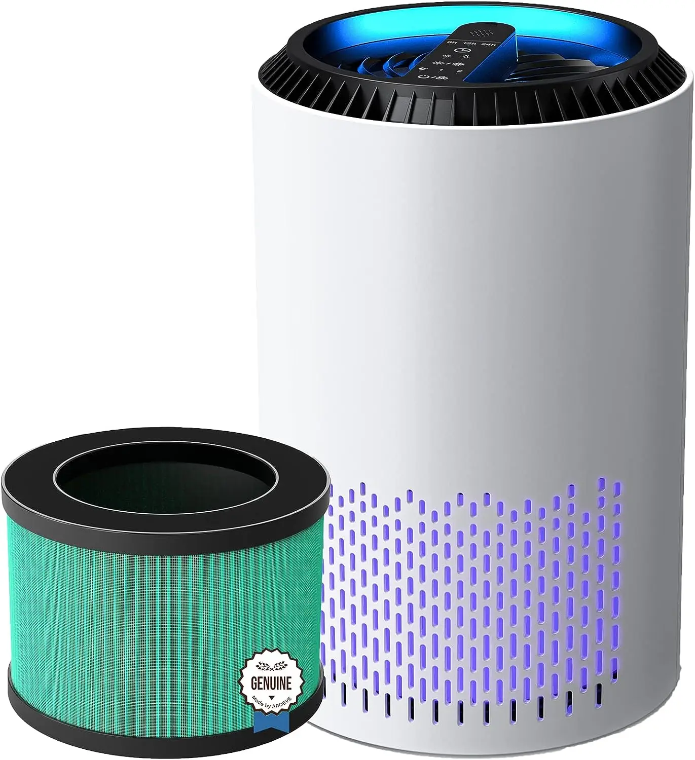 

Purifiers(White) for Home with Two H13 HEPA Air Filter-Pet Dander Version(One Version & One Version) For Smoke Pollen Dand