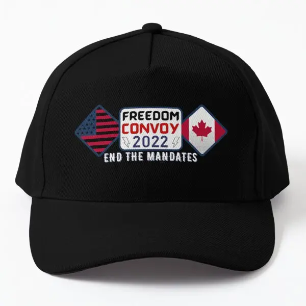 

Freedom Convoy 2022 End The Mandates In Baseball Cap Hat Summer Outdoor Hip Hop Snapback Casual Bonnet Black Women Casquette