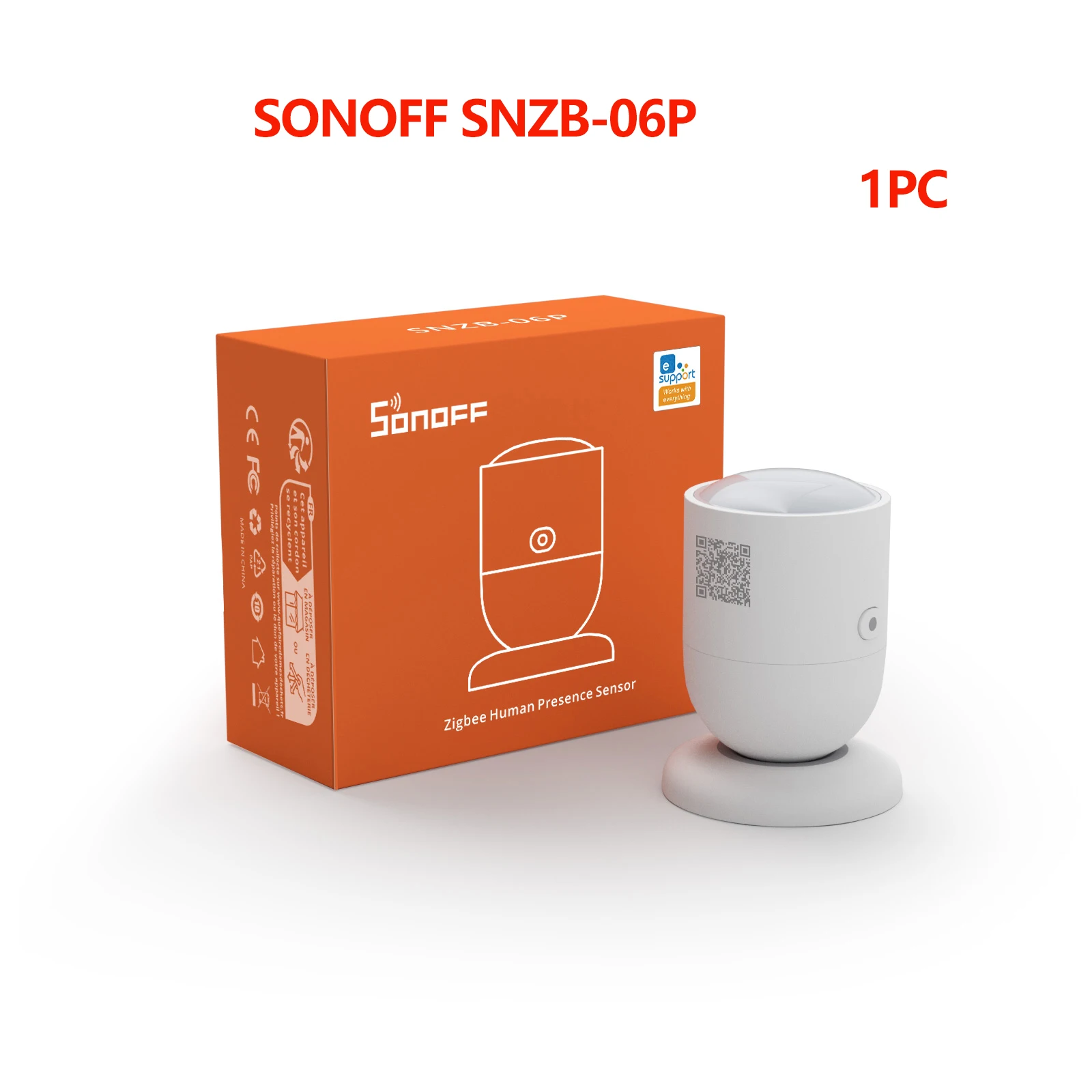 

SONOFF SNZB-06P Zigbee Датчик присутствия человека Обнаружение движения тела Zigbee 3,0 Датчик домашней безопасности Smart Scene eWelink Alexa