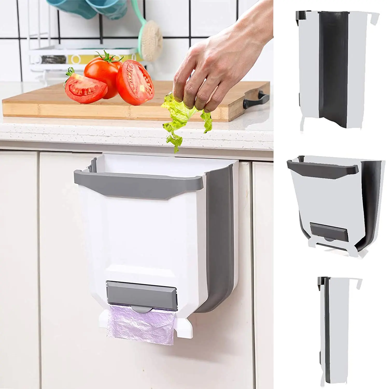 

Портативная Складная мусорная корзина для ванной комнаты, кухни, кабинета, 9 л
