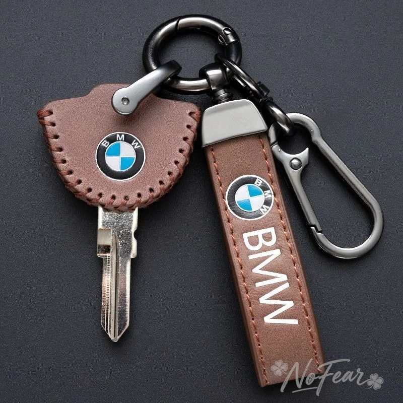 Фото Кожаный чехол-накладка для смарт-ключа BMW F800GS, C400X, S1000rr, R1200GS, G310GS, аксессуары, наклейки №3