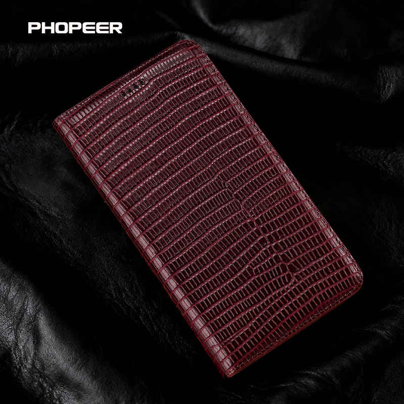 Фото Чехол для телефона из натуральной кожи для Huawei Pura 80, Pura 70, P60, P50, P40, P30, P20, P10, P9 Pro, Plus, Ultra, Art, Lite, Classic с узором под кожу ящерицы №3