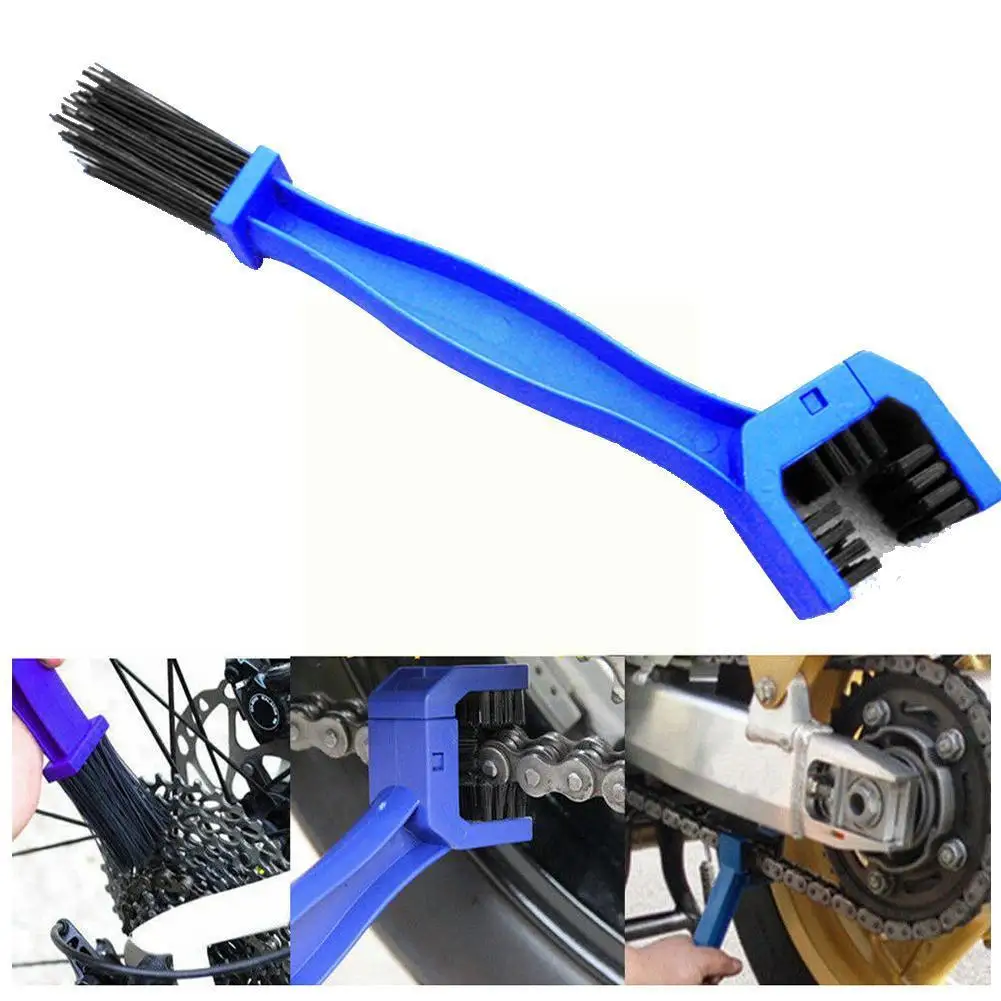 

Motorcycle Chain Brush Cleaner Gear Grunge Brush Plastic Bicycle Cycling Tool Moto Cleaner Bike Chain BLUE/RED Clean Outdoo G5E5