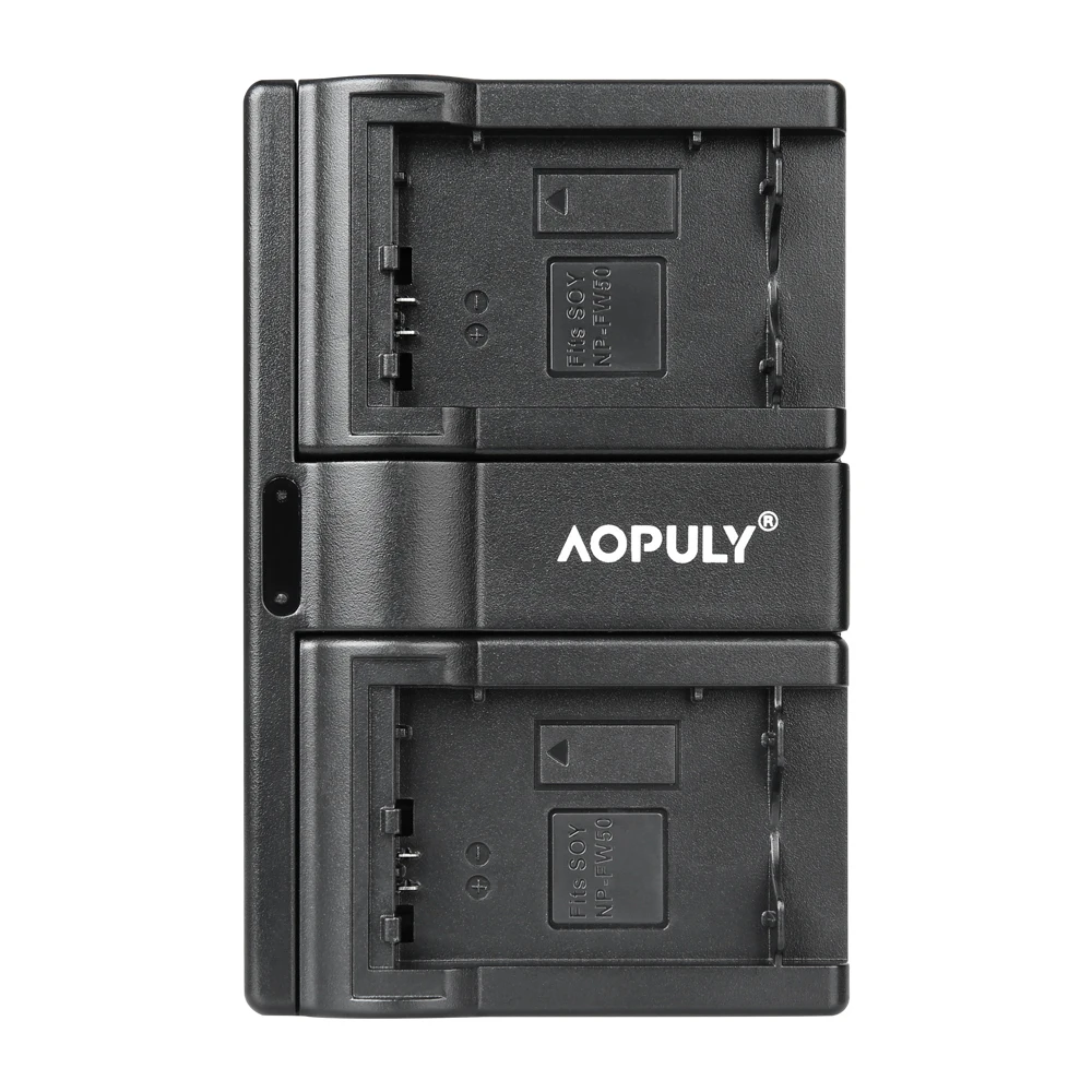 Зарядное устройство AOPULY NP-FW50 NPFW50 двойное зарядное со светодиодным дисплеем и
