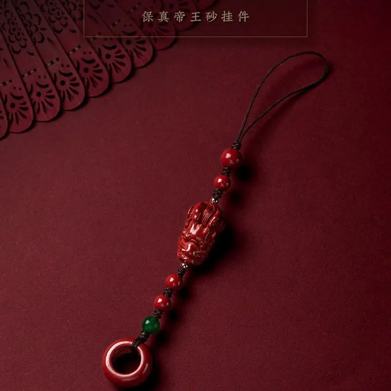 Natural auspicious dragon blessing mobile phone chain pendant rope Men and women's personalized creative style pendant