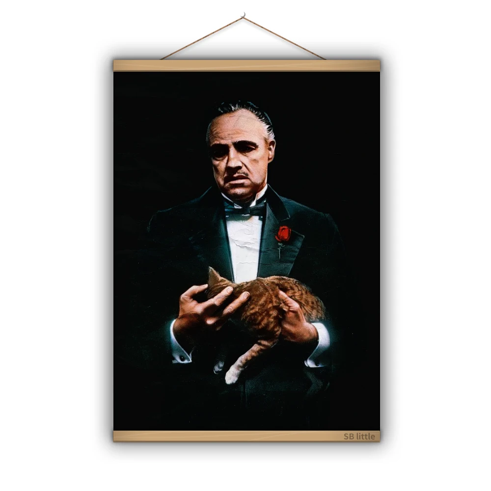 

The Godfather.Movie Series Classic Retro Poster Scroll Art Print Canvas Poster Painting Decor Unframed Tapestry