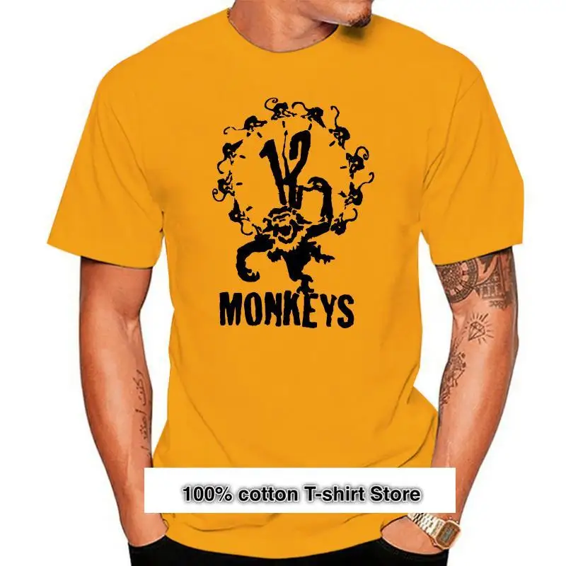 

Camiseta de 12 Monos, camiseta retro de los years 1990 de фильм de ужасов фигурка, camiseta roja brezo