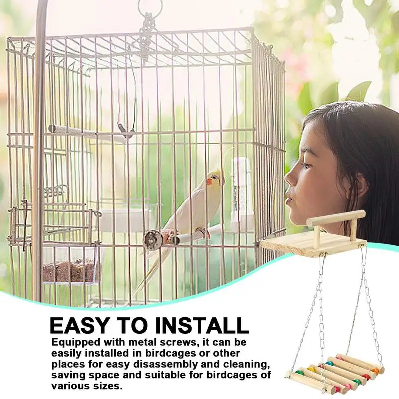 

Деревянная подставка для попугаев, окуня, стойкая подставка для искусственных перламутров, качели-клетки, игрушки, товары для птиц