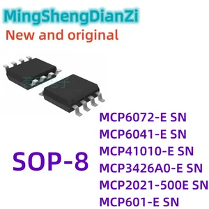 10PCS MCP2021-500E/sn mcp3426a mcp41010 mcp6041 mcp6072-e/sn MCP601-E/sn sop-8 chip ic neues original