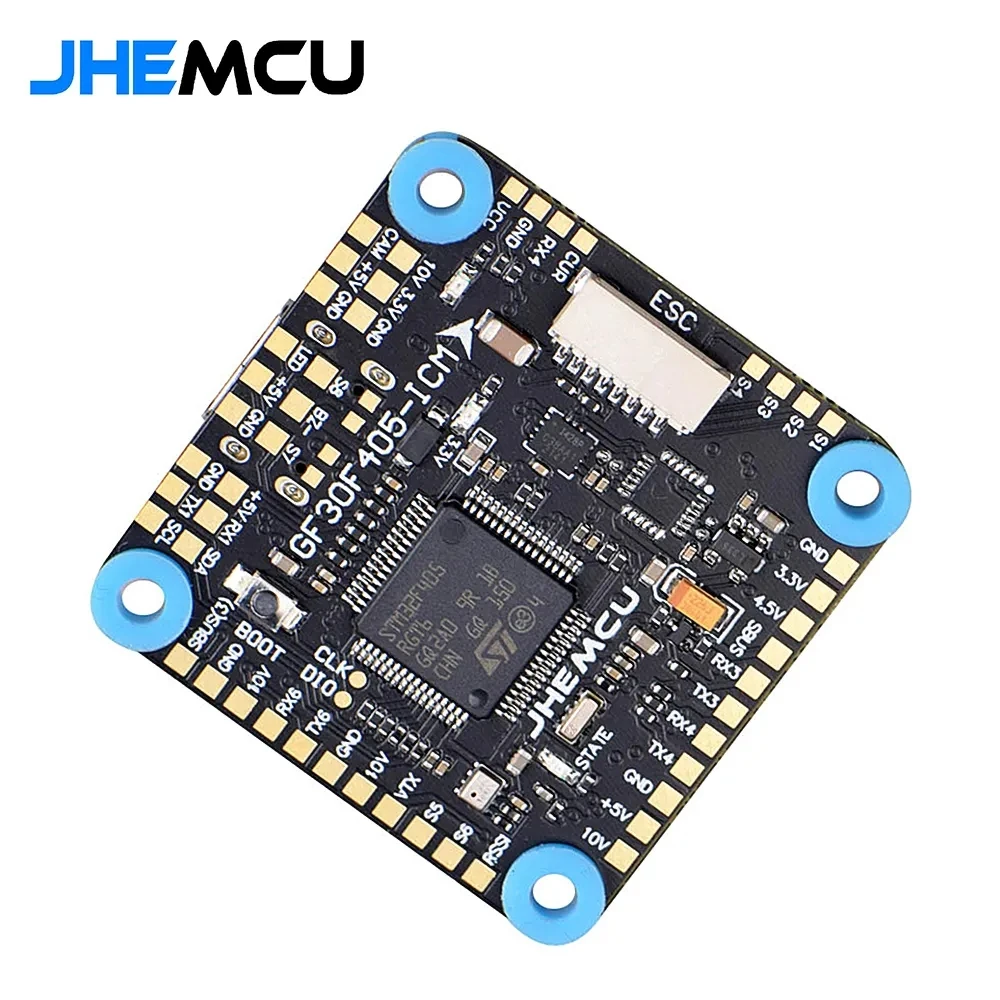 

JHEMCU GF30F405-ICM Baro OSD BalckBox 5 в 10 в Dual BEC F405 Контроллер полета 3-8S 30x30 мм для FPV беспилотных летательных аппаратов DIY части