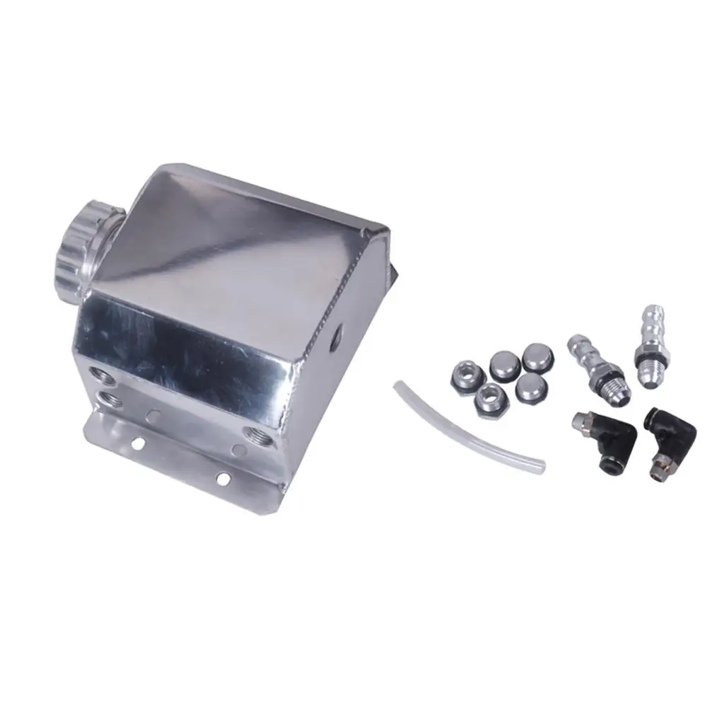 

Liter Aluminium Engine Oil Can Breather Tank Bottle Car