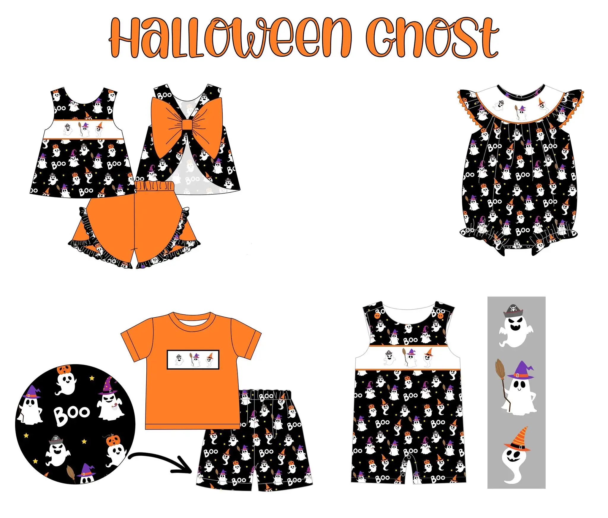 Горячая Распродажа бутик костюм на Хэллоуин Детский летний праздничный новый