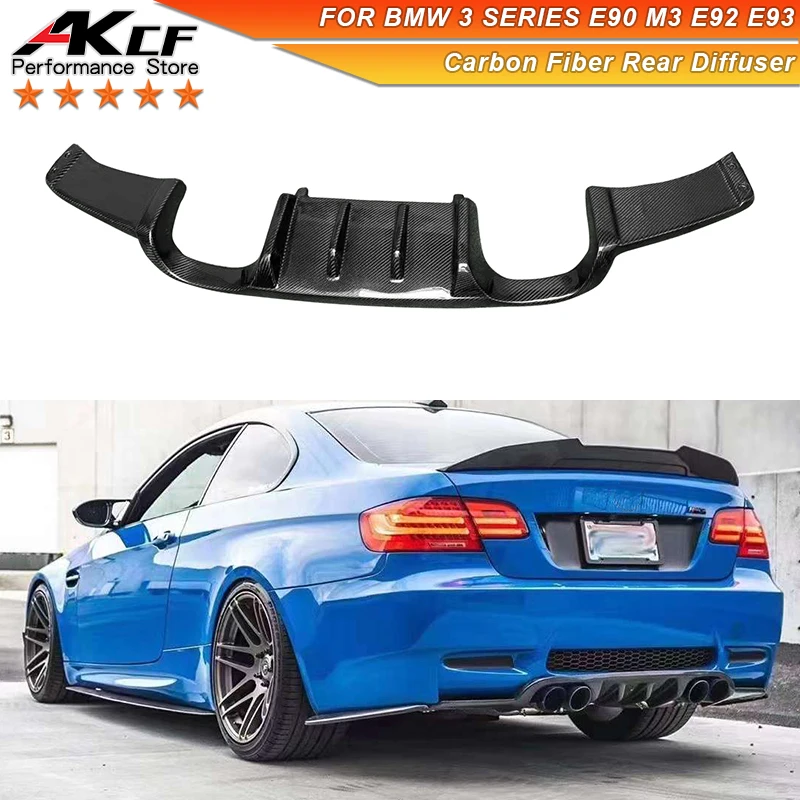 

Carbon Fiber HM Style Rear Diffuser For BMW 3 Series E90 M3 E92 E93 Upgrade Modified Rear Bumper Lip Separator Car Accessories