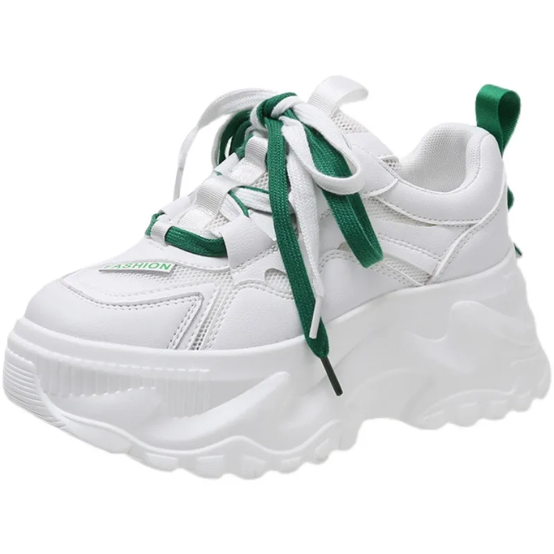 

Женские беговые кроссовки хорошего качества, женские кроссовки на платформе с увеличивающим рост высоким каблуком, Женская дышащая обувь