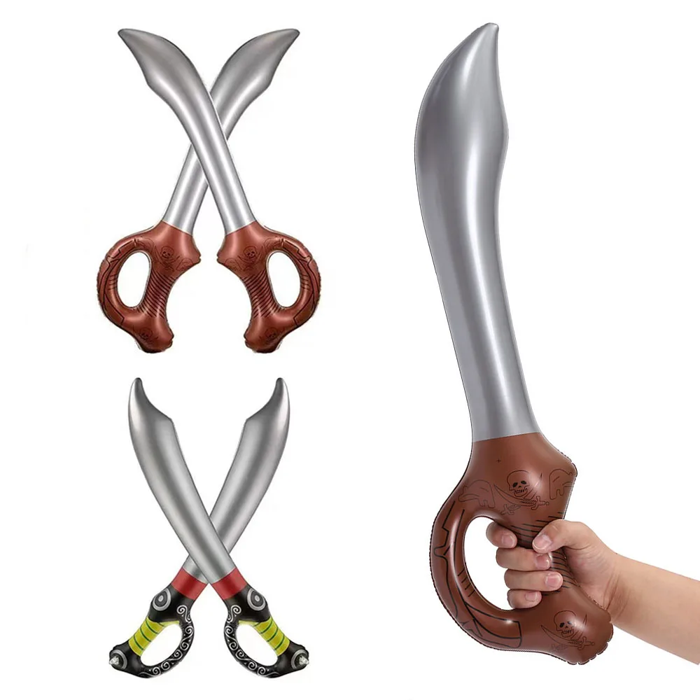 

Pirate Party Inflatable Sword Kids Pirate Theme Birthday Party Decor Favors Gift Toy Halloween Cosplay Supply Props