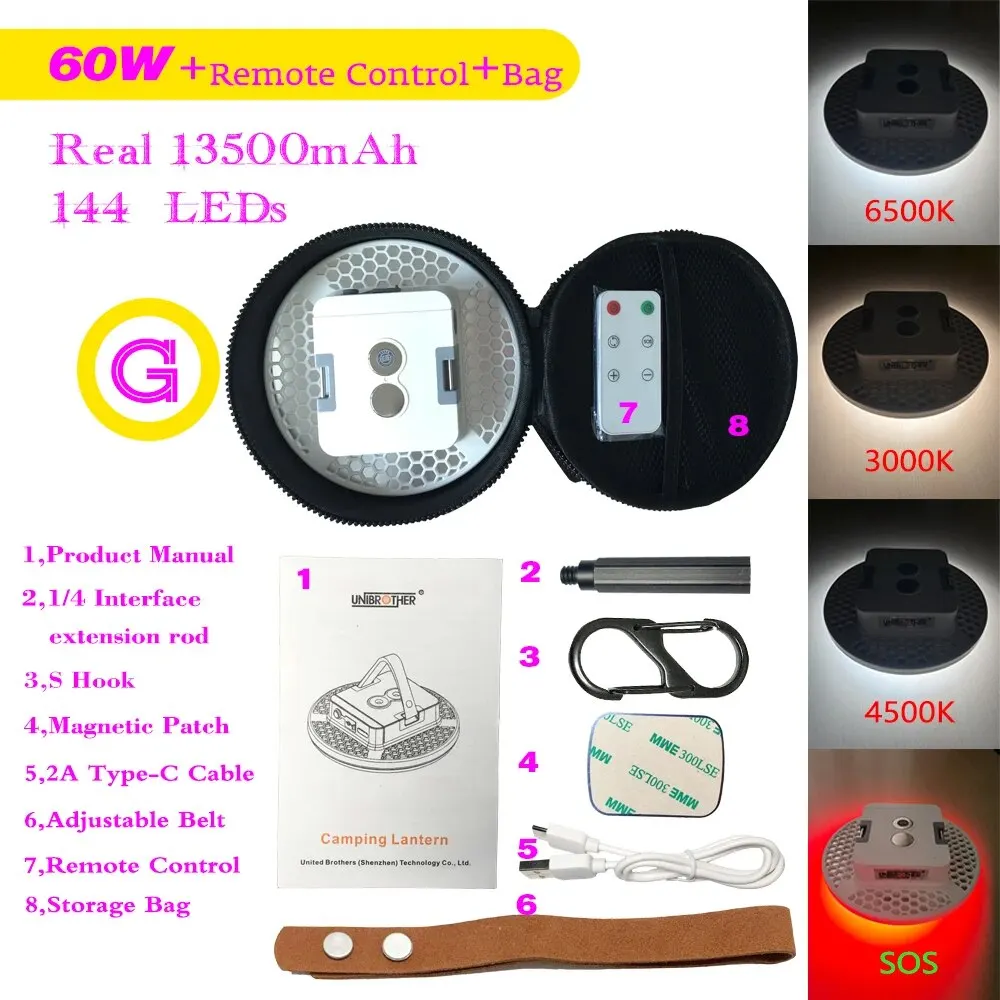 

Unibrother Портативный светодиодный фонарь 2000 Лм