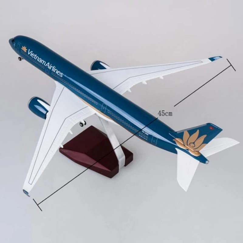 Масштаб 1/142 47 см самолет Airbus A350 Dreamliner модель Vietnam Airlines со светодиодной подсветкой