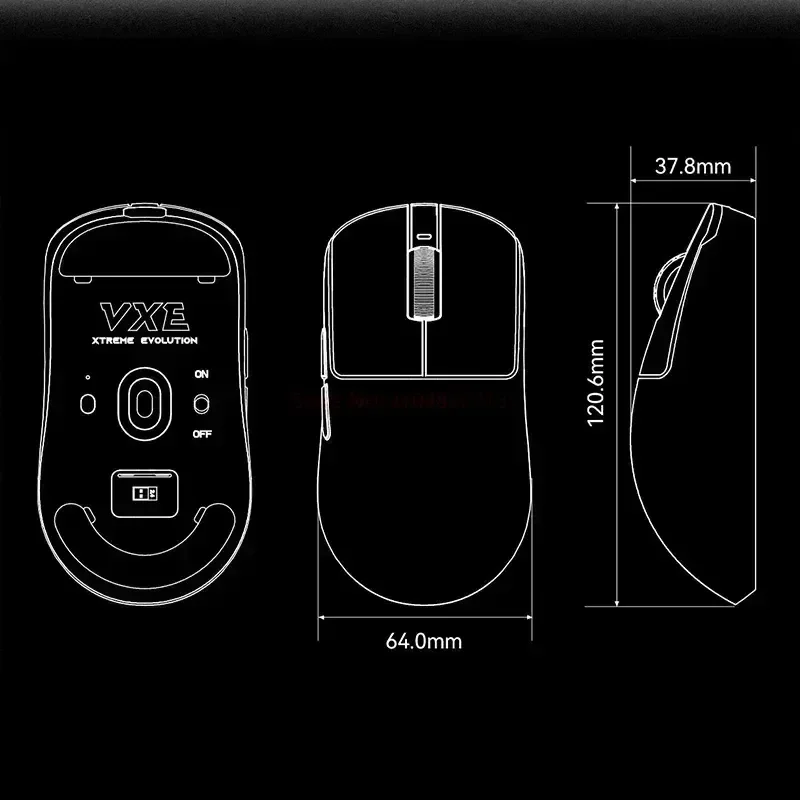 Беспроводная игровая мышь Vgn Vxe Dragonfly R1 Pro Max