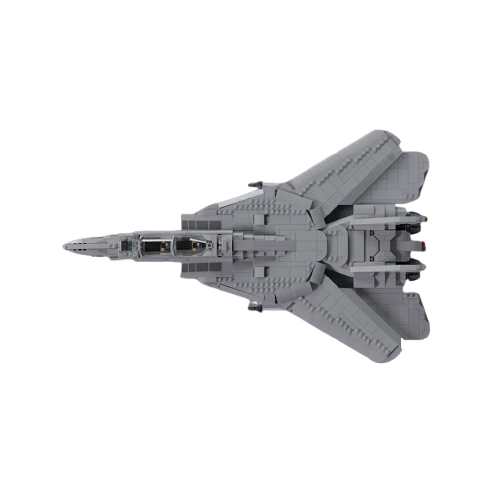 MOC F-14 Tomcat Истребитель Модель Строительные Блоки Военный Флот Защита Перехватчик