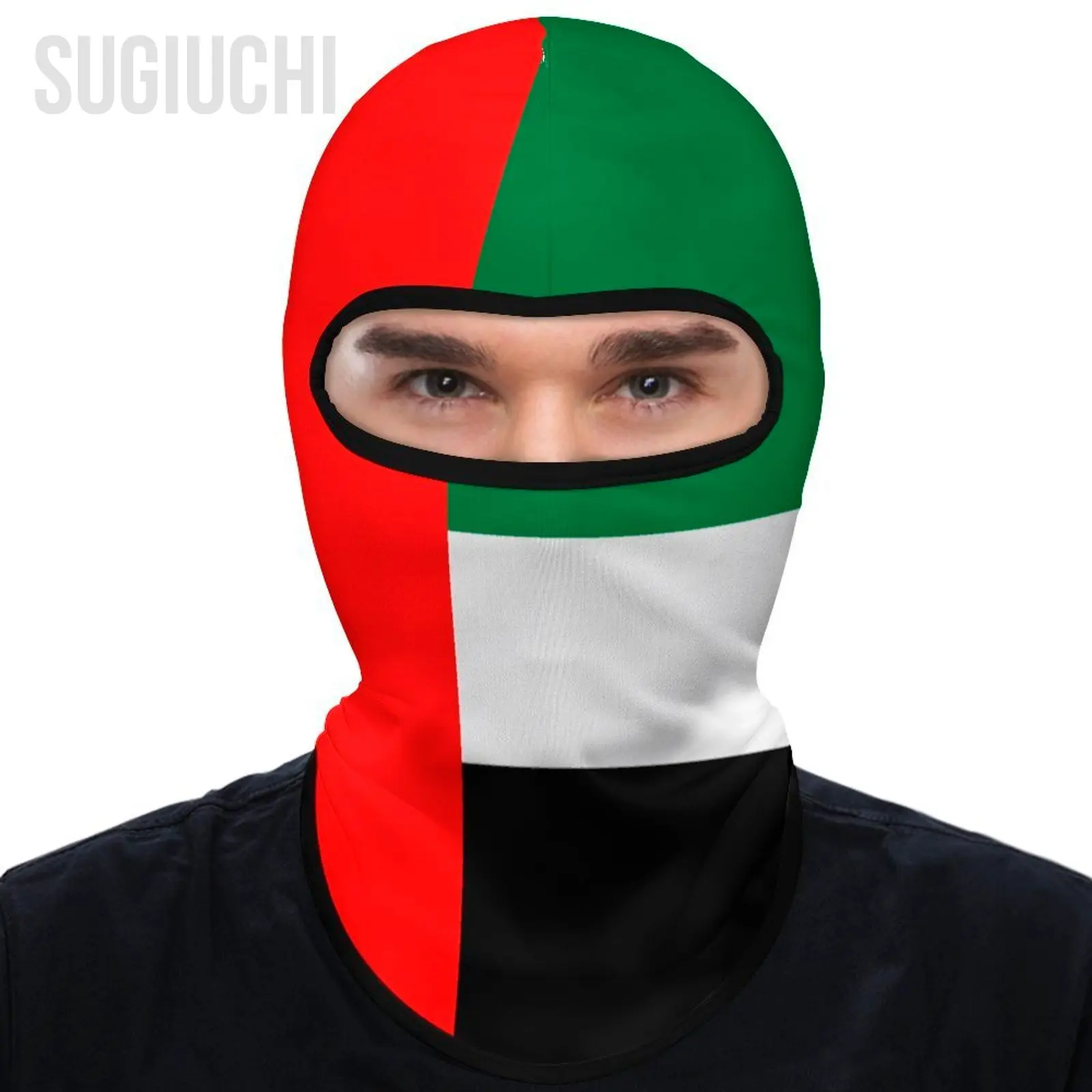 

United Arab Emirates Flag Outdoor Cool Sunscreen Motorcycle Face Mask Moto Biker Wind Stopper Windproof Bicycle Cycling Headgear