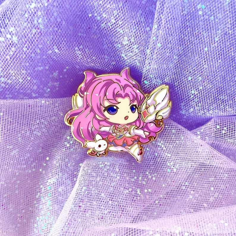 Фото Эмалевая брошь Starguardian Ahri Jinx Kaisa №3