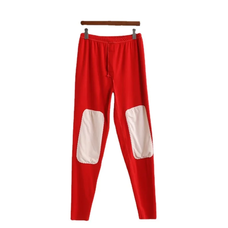 Men Thermal Long Johns Develvet Function Constant Temperature High Waist Elasticity Deep Crotch Knee Warmer Leggings Underwear