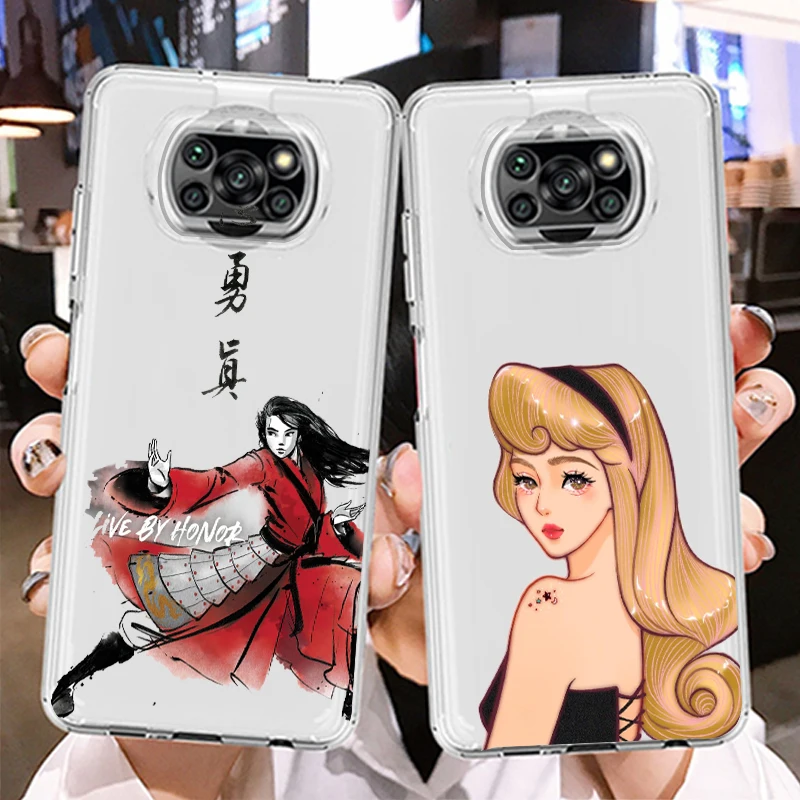 Чехол для телефона Mulan с рисунком Принцессы Диснея для Xiaomi Mi Poco X4  X3 NFC F4 F3 GT M4 M3 M2 X2 F2 Pro C3 C40 C3 | AliExpress