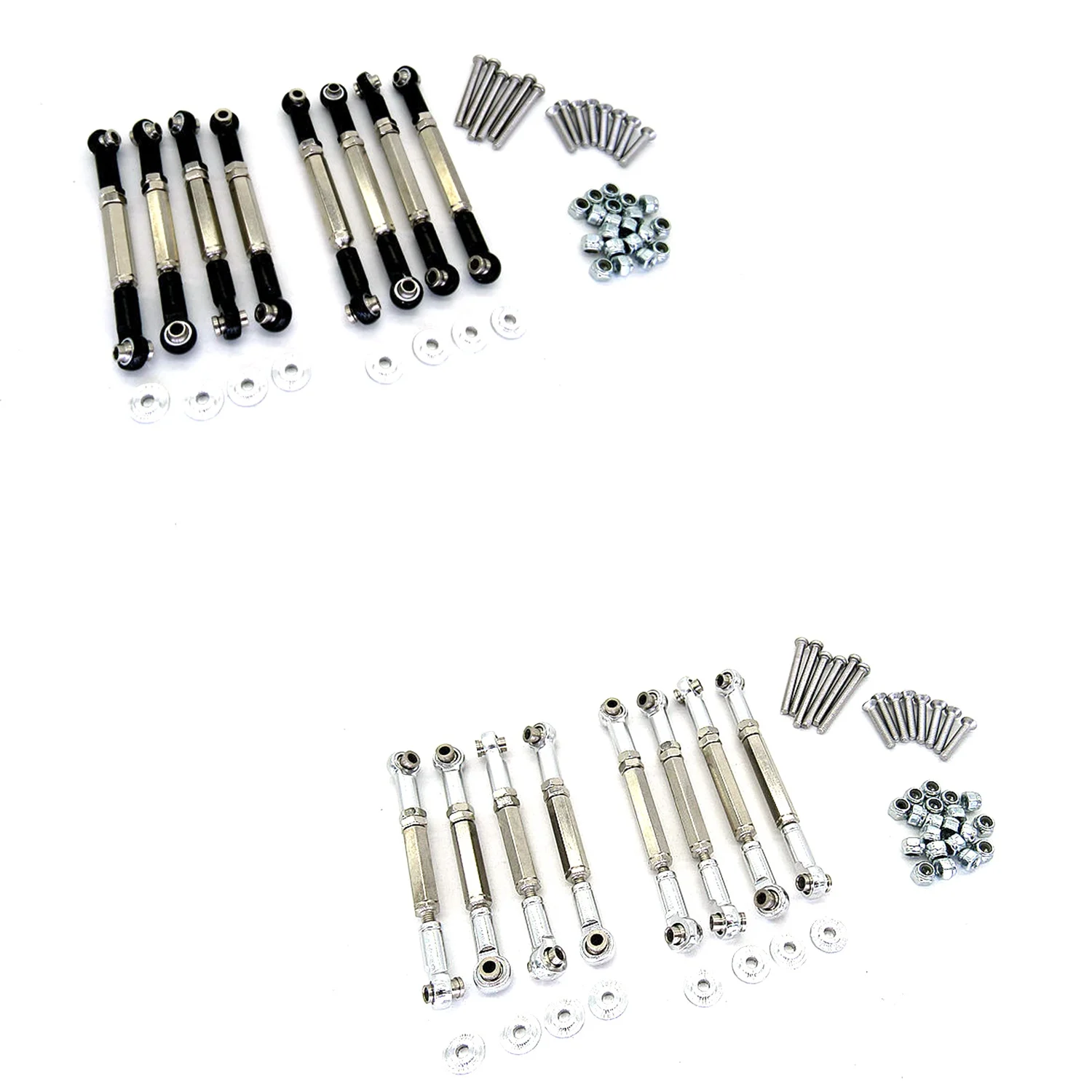 

Металлические Тяговые стержни, Тяговые стержни, подвеска, Тяговая тяга для MN D90 D91 D96 D99S MN90 MN99S 1/12, детали для обновленного радиоуправляемого а...