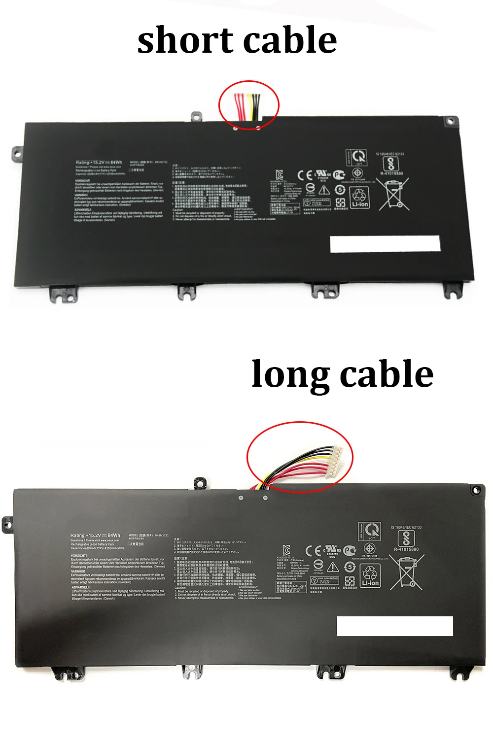 B41N1711 15 2 В 64 Втч аккумулятор для ноутбука Asus FX503VM-DM032T FX63VD E4194T ED191T Rog GL503GE STRIX GL503GE-EN129T