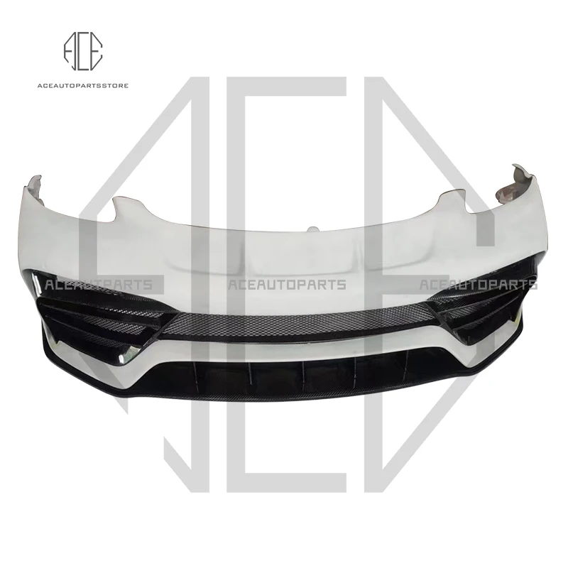 Передний бампер из углеродного волокна в сборе для Porsche Cayman Boxster 718