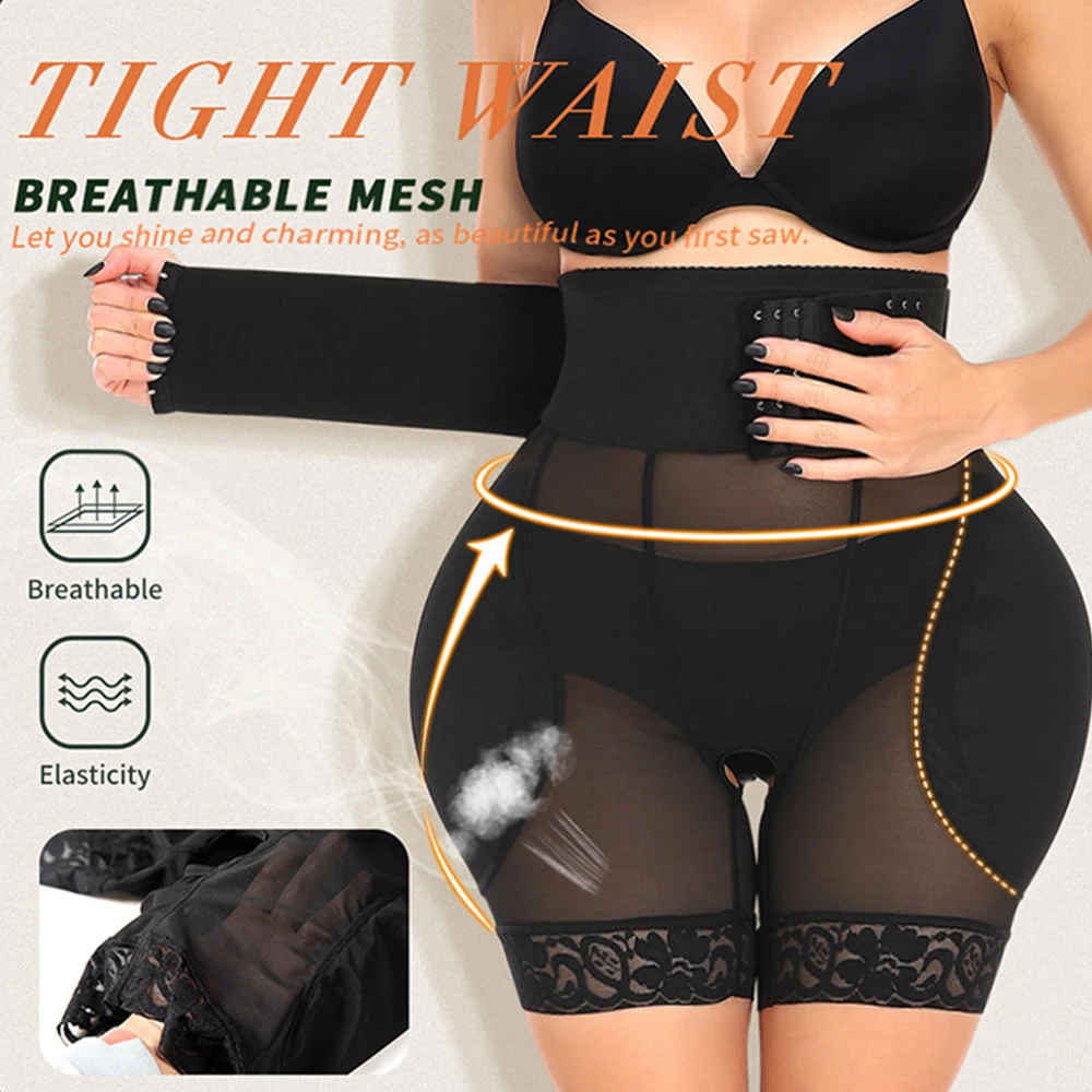 Shapewear Padded Hip Butt Lifter Panties High Waist Trainer for Women Tummy Control Body Shaper Hip Enhancer Thigh Slim