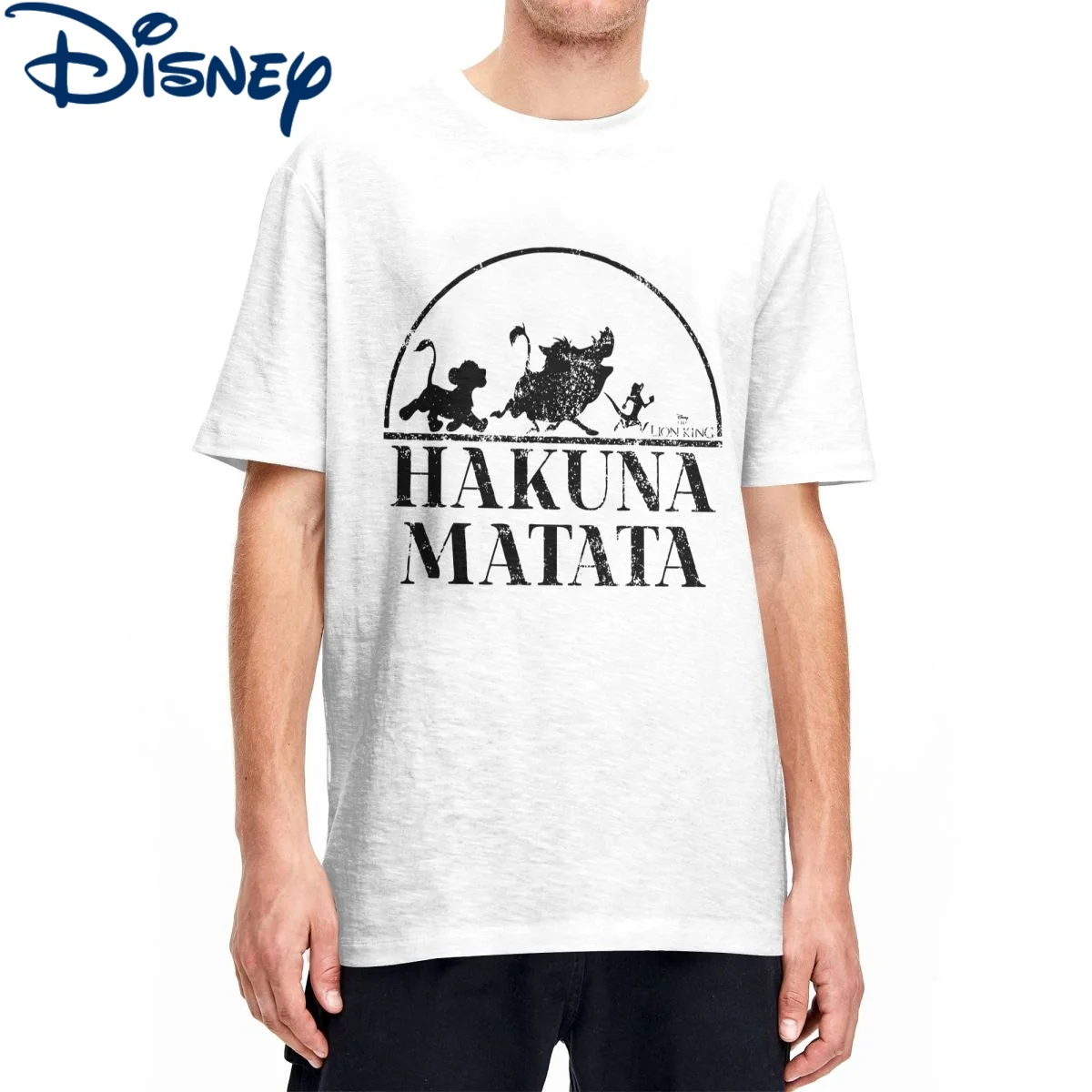 Disney The Lion King for Men Women T Shirt Hakuna Matata Vintage Tees Short Sleeve Round Neck T-Shirts Pure Cotton 6XL Clothes