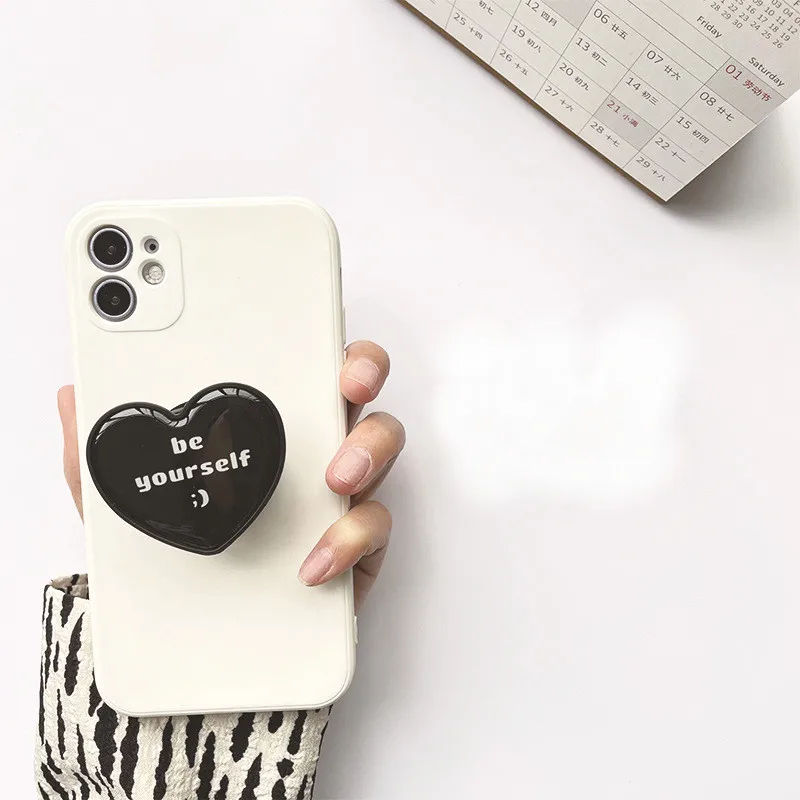 air sac smobile phone holder grip creative love universal finger ring holder for phone collapsible telephone bracket accessories free global shipping