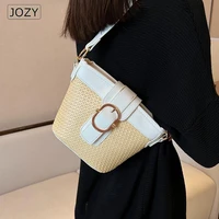 2022 summer trendy casual style small weave womens designer handbag brand shoulder crossbody bags kawaii cute beach purses