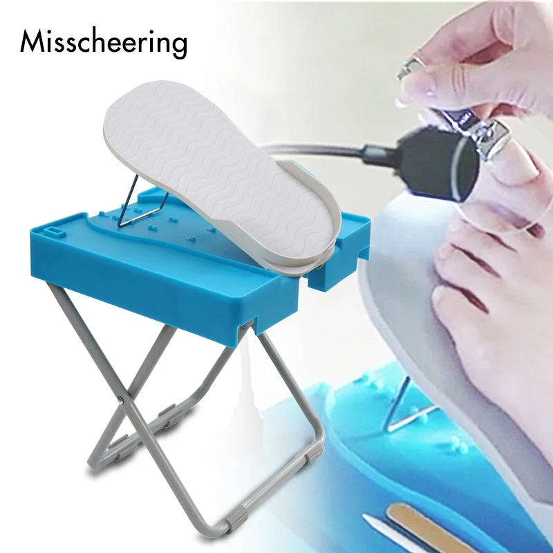 

Toe Nail Manicure Stool Manicure Tool With Fan/Light Magnifying Glass Gel Nail Polish Nails Supplies For Professionals