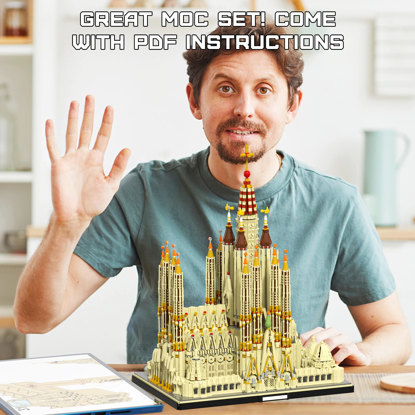 10049 шт. Детский конструктор Sagrada семейство