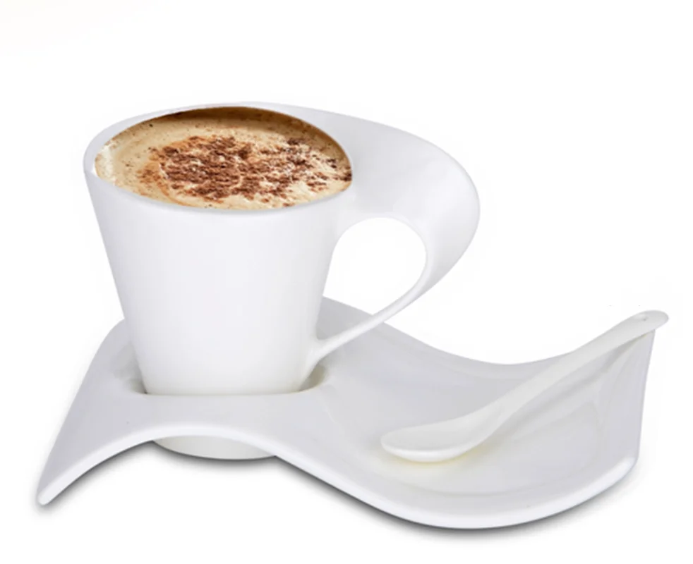 Керамическая чашка с ложкой 70/100/160/220 мл